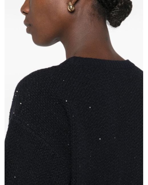 Fabiana Filippi Black Wool Blend Sweater