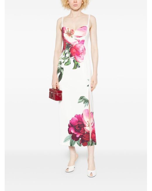 Alice + Olivia Pink Printed Long Dress