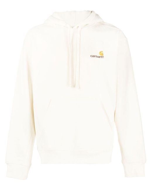 Carhartt White Hoodie With Logo for men