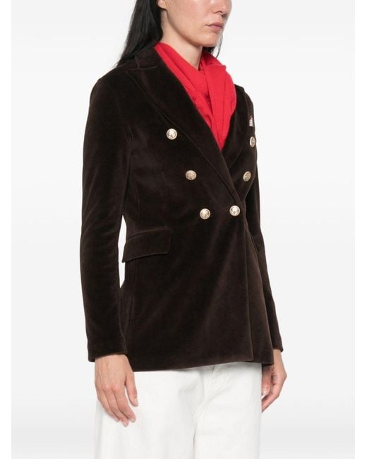 Circolo 1901 Black Cotton Double-Breasted Jacket