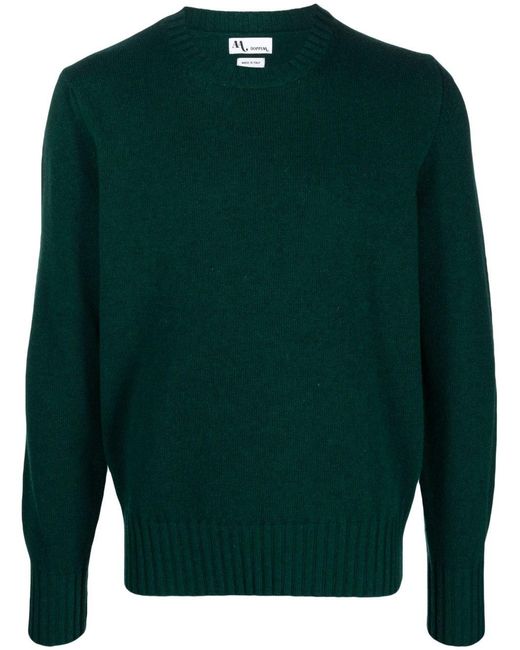 Doppiaa Green Appio Round Neck Sweather for men