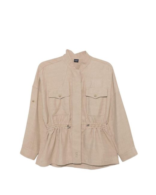 Fay Natural Cotton Overshirt
