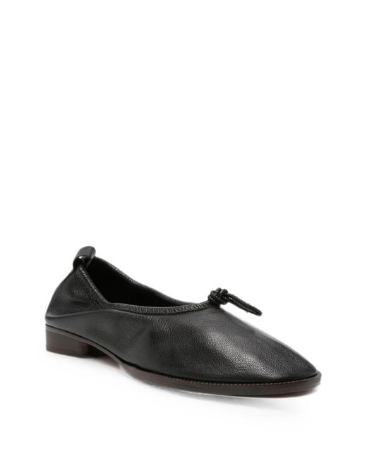Hereu Black Puntera Leather Ballets