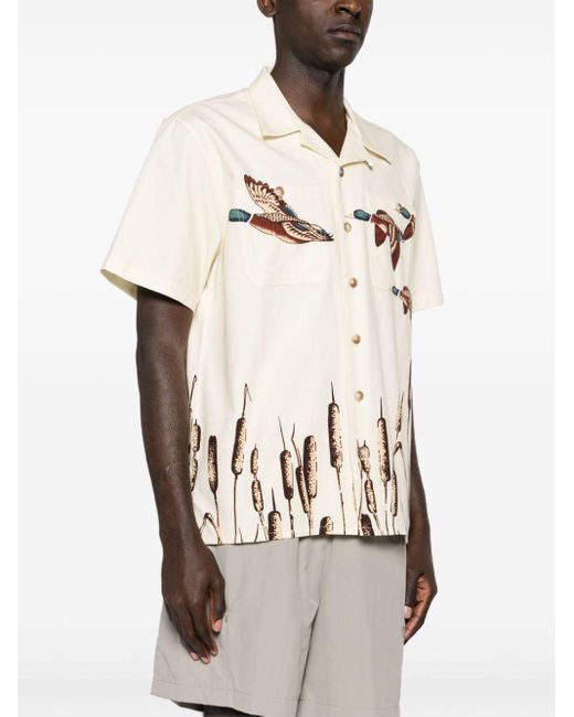 Filson Natural Mallard-print Cotton Shirt for men