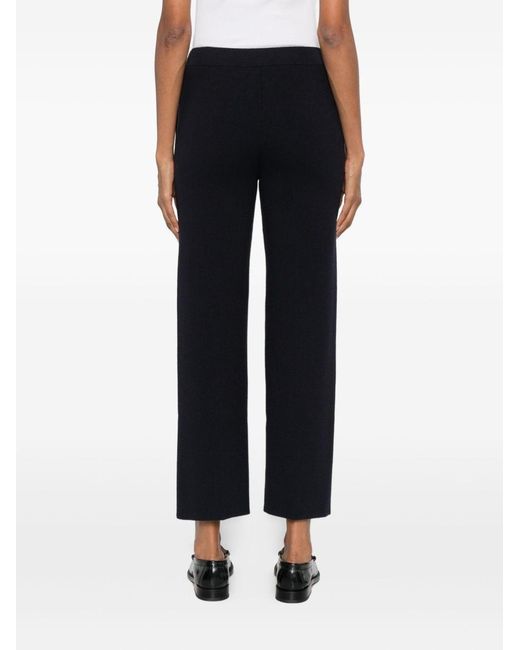 Max Mara Blue Wool Blend Trousers