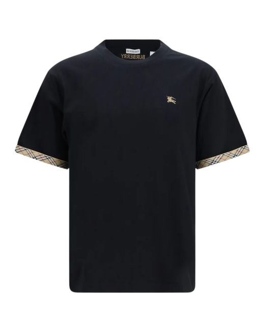 Burberry Black T-Shirt With Logo for men