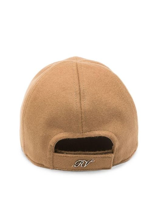 Roger Vivier Natural Rv Flower Strass Baseball Cap
