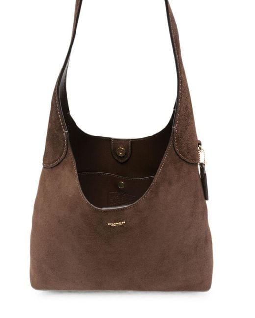 COACH Brown Brooklyn 28 Leather Shoulder Bag