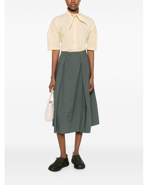 Woolrich Gray Cotton Long Skirt