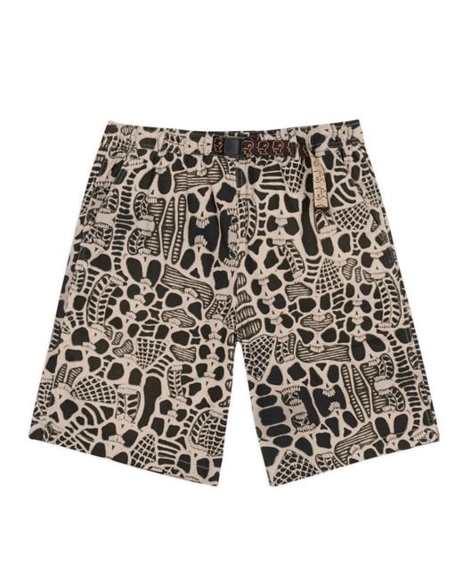 Brain Dead White Skull Climber Short for men