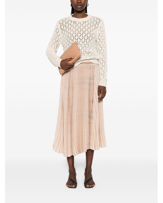 Fabiana Filippi Natural Crewneck Sweater