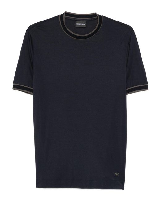 Emporio Armani Blue Logo T-Shirt for men