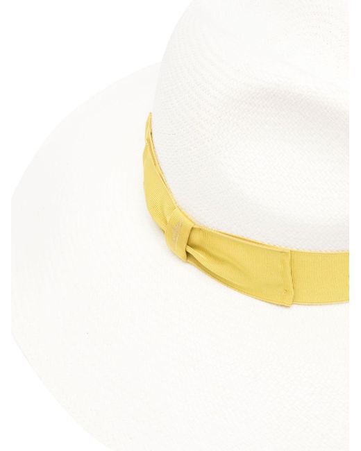 Borsalino Yellow Sophie Straw Panama Hat