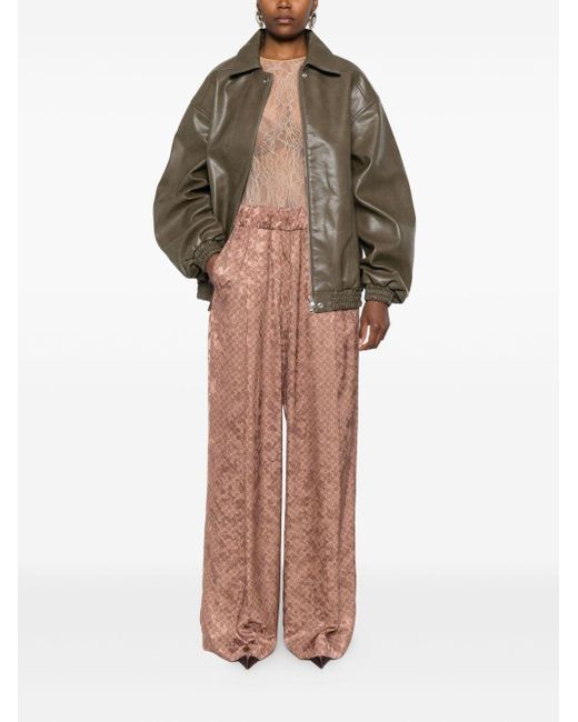 Dries Van Noten Pink Pila Cotton Trousers