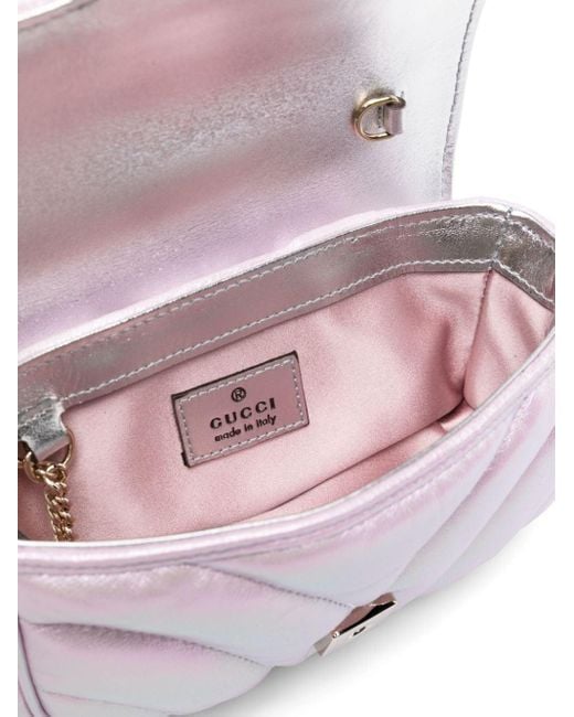 Gucci Pink GG Marmont Matelassé Crossbody Bag