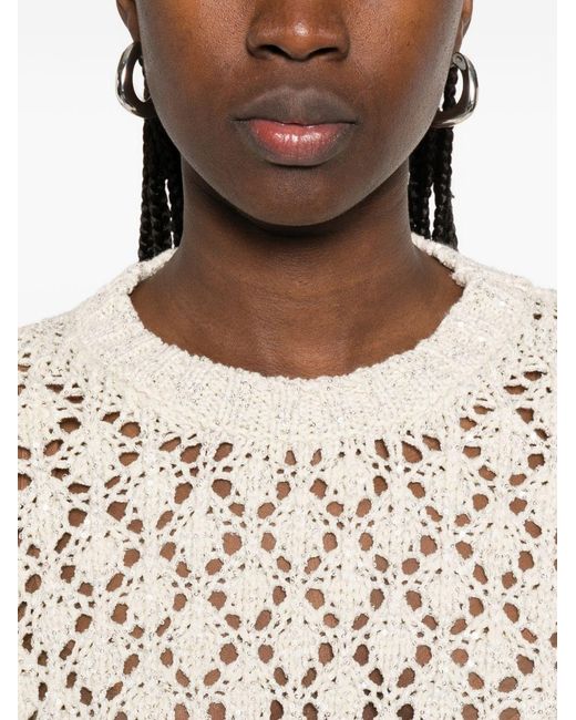 Fabiana Filippi Natural Crewneck Sweater