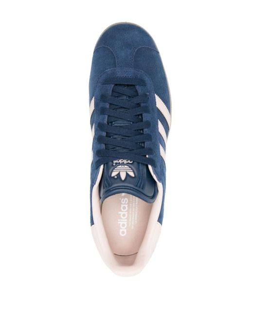 Adidas Blue Gazelle Suede Sneakers for men