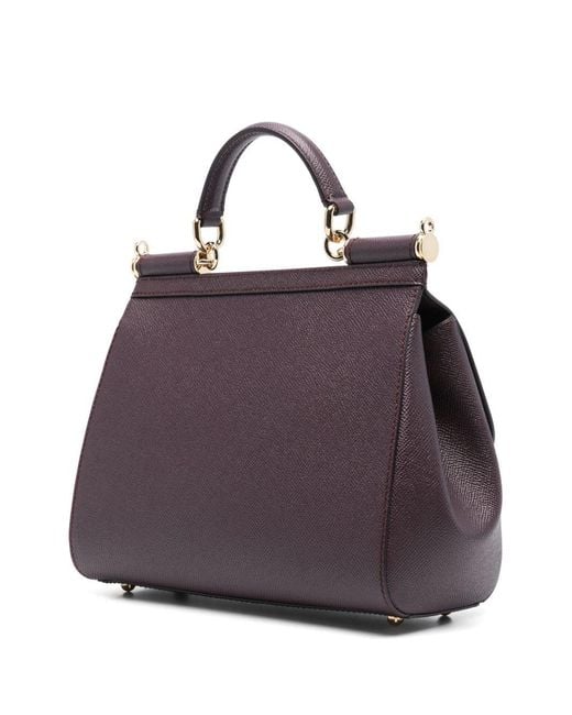 Dolce & Gabbana Black Sicily Large Leather Handbag