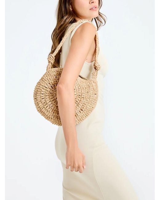 IBELIV Metallic Isula Raffia Bag