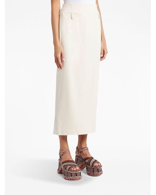 Staud White Smith Skirt