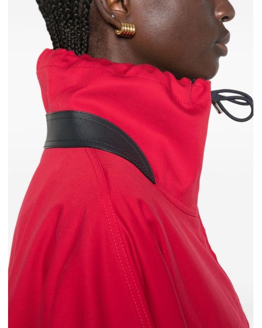 Loewe Red Cotton And Silk Blouson Jacket