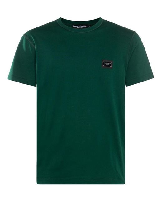 Dolce & Gabbana Green Essential T-Shirt for men