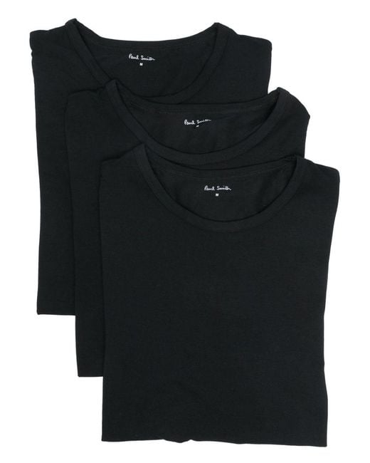 Paul Smith Black T-shirt (3-pack) for men