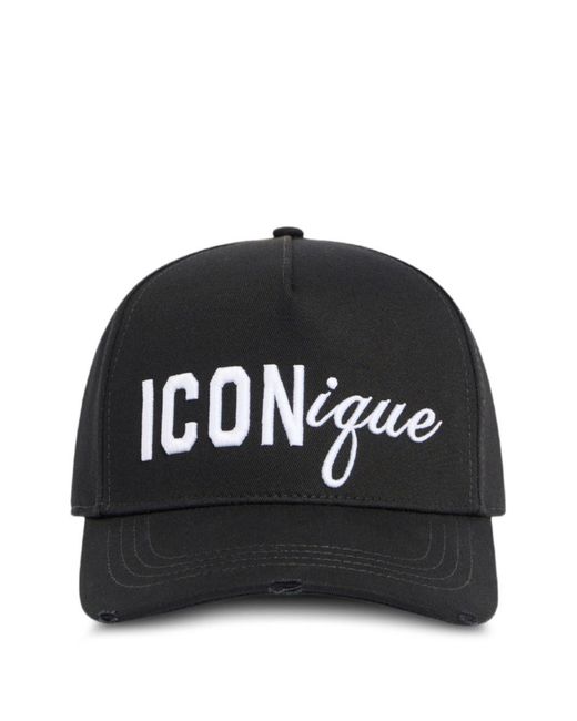 DSquared² Black Iconic Hat for men