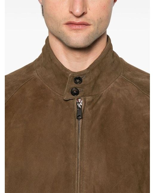 Baracuta Brown Suede Jacket for men