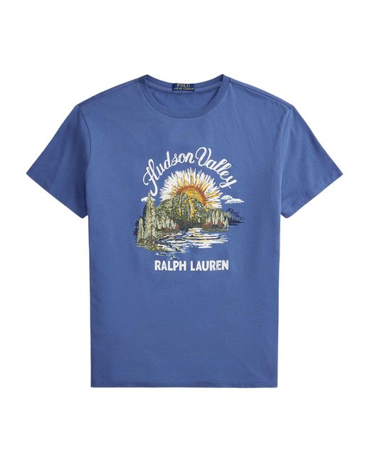 Ralph Lauren Blue Classic Cotton Polo For for men