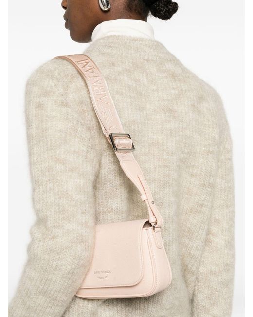 Emporio Armani Pink Flap Crossbody Bag