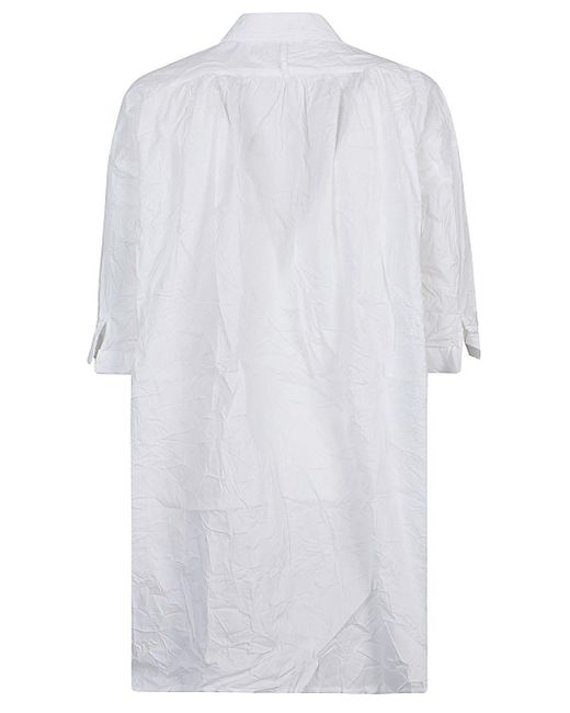 Liviana Conti White Cotton Blend Shirt