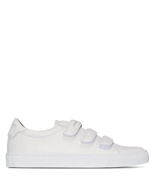 Givenchy White Urban Street Velcro Strap Sneakers for men