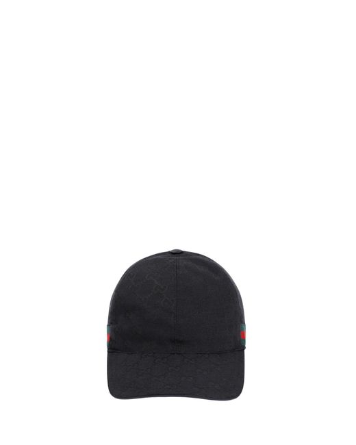 Gucci Black Gg Supreme Baseball Cap for men