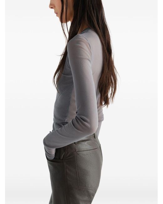 Lemaire Gray Ballerina Knotted Top