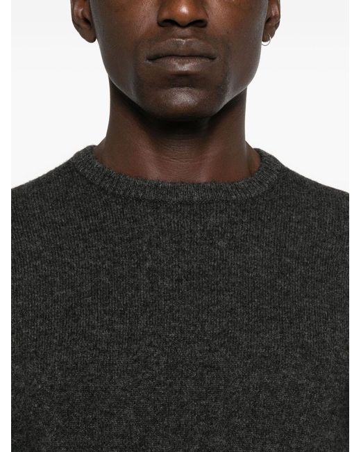 Peuterey Black Long-Sleeved Crewneck Sweater With Logo for men