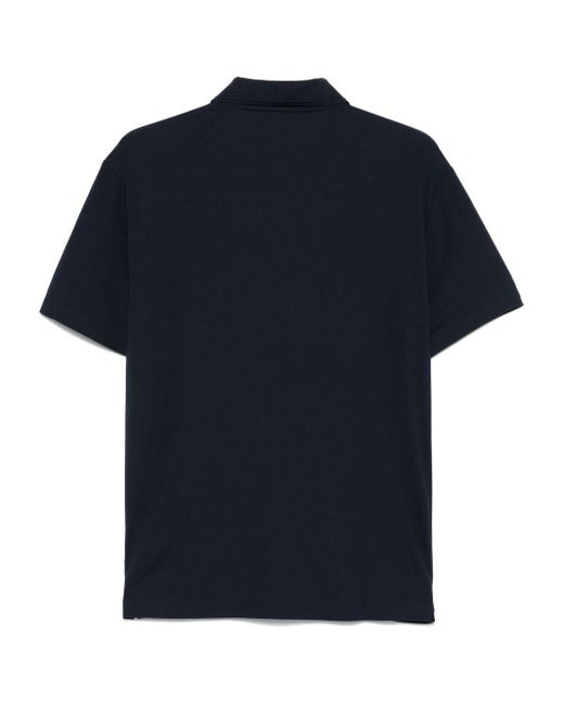 EA7 Blue Logo Polo Shirt for men