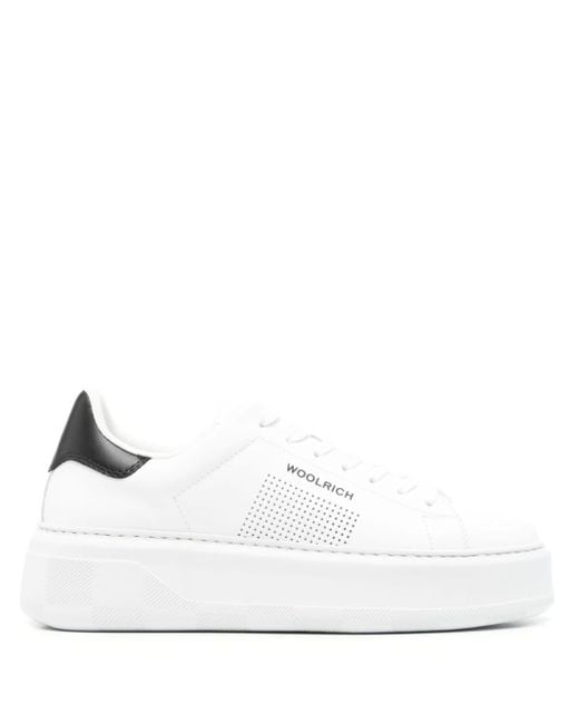 Sneakers Driller Chunky Court di Woolrich in White