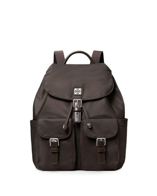 Tory Burch Black Virginia Nylon Backpack
