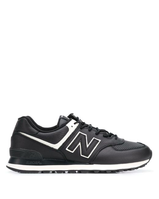 mens new balance 574 leather trainers