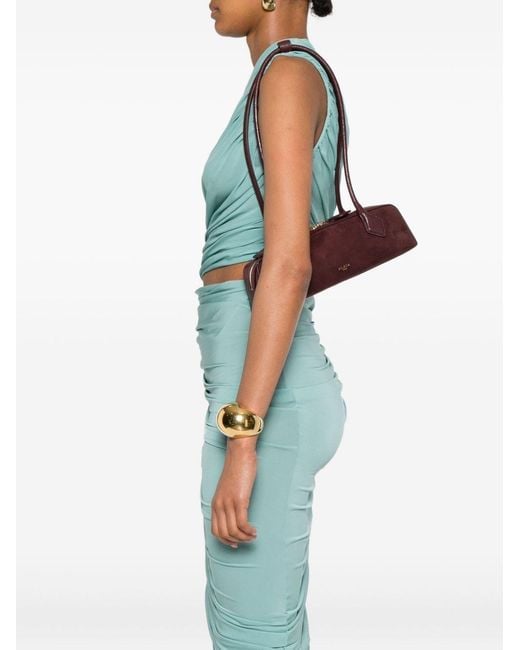 Alaïa Brown Le Teckel Small Leather Shoulder Bag