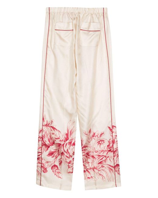 F.R.S For Restless Sleepers Red Etere Straight Trousers