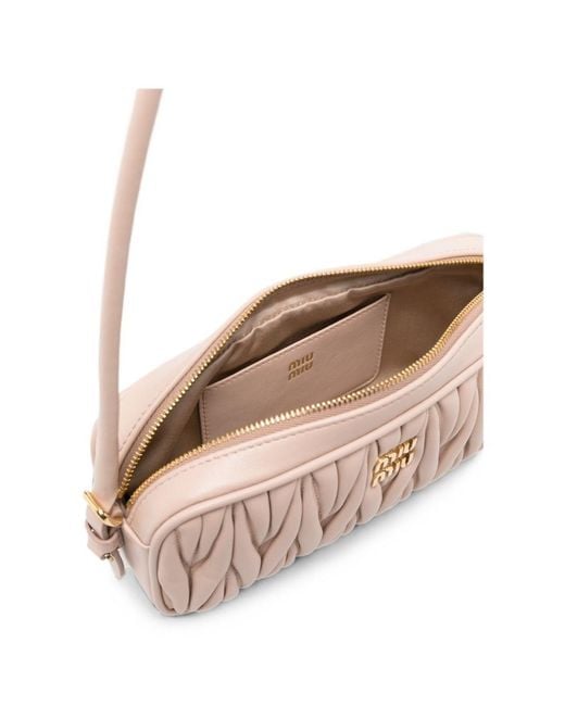 Miu Miu Pink Leather Mini Bag