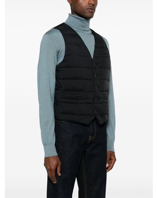 Herno Black Il Panciotto Down Vest for men
