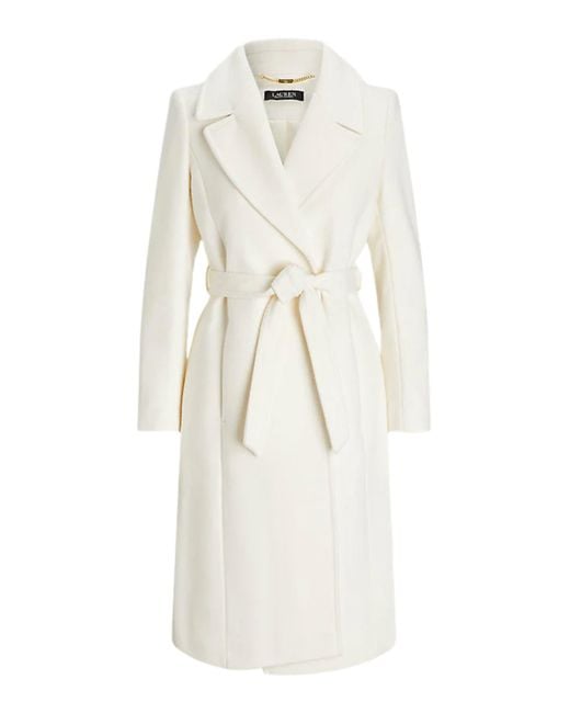 Ralph Lauren White Belted Coats