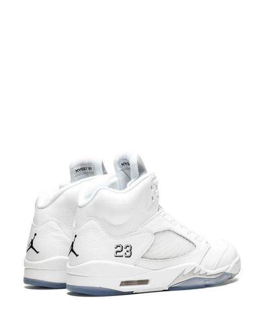Nike White Sneaker Air Jordan 5 Retro for men