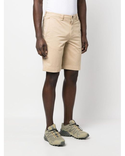 Woolrich Natural Cotton Chino Shorts for men