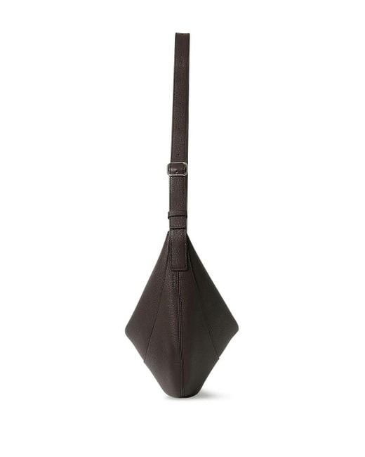 The Row Blue Jouve Leather Shoulder Bag
