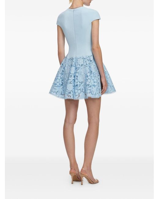 Self-Portrait Blue Short Dresses