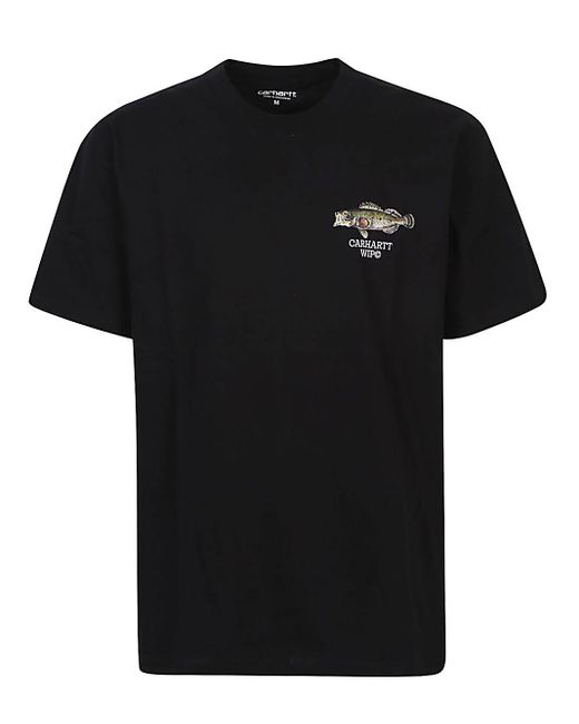 Carhartt Black Logo Organic Cotton T-shirt for men